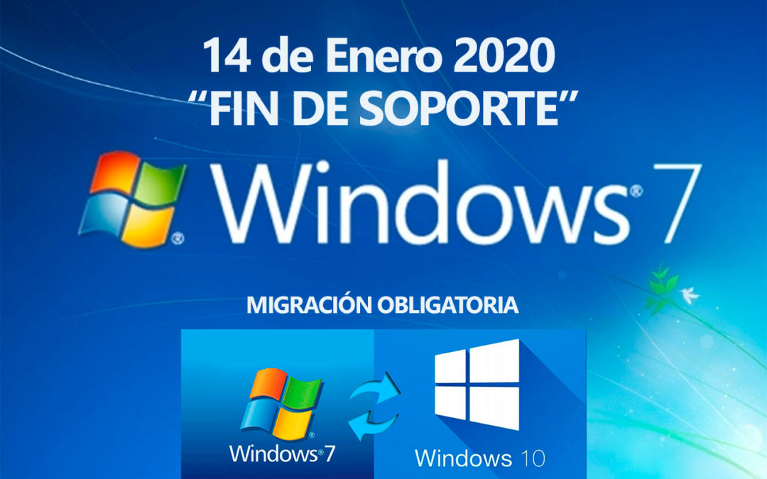 Fin de soporte de Windows 7 el 14 de Enero de 2020