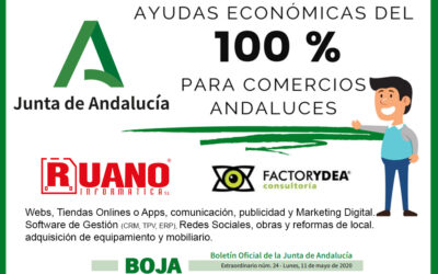 SUBVENCIONES del 100% de la inversión para COMERCIOS ANDALUCES