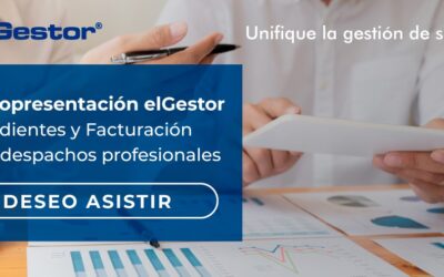 Webinar elGestor Tramitación de expedientes y facturación para despachos profesionales – 14 de Mayo a las 09:30h