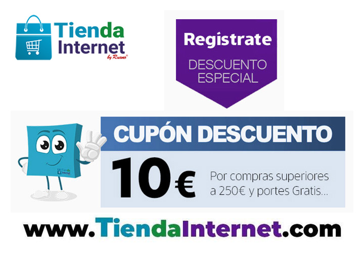 AUN NO HAS PROBADO TIENDAINTERNET.COM? ENTRA Y TE REGALAMOS 10€ PARA COMPRAR LO QUE NECESITES