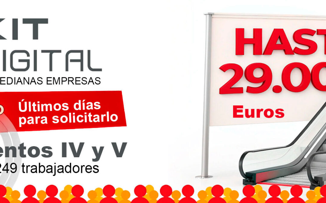 ¡Últimos días para solicitar tu Bono Kit Digital de hasta 29.000€!